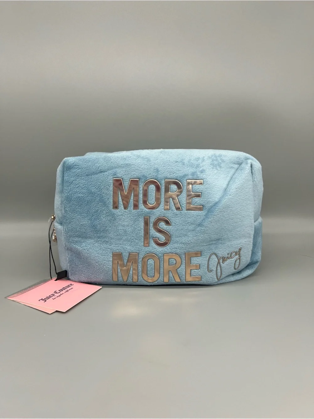 Juicy couture more is more velour cosmetics bag